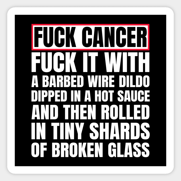 Fuck Cancer Sticker by sqwear